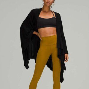 Lululemon Open Mind Wrap Oversized Loose Relaxed Fit Cardigan Sweater Knit Silk